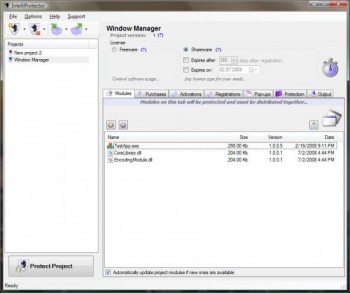 скриншот IntelliProtector