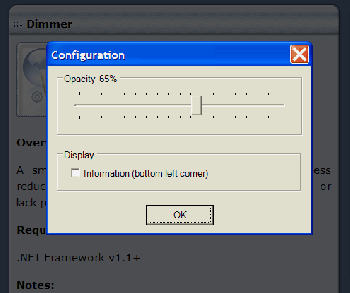 скриншот Dimmer