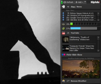 скриншот Klipfolio Personal Dashboard