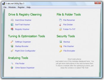 скриншот 1-abc.net Utility Box