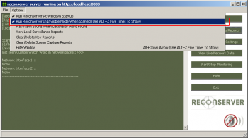 скриншот ReconServer