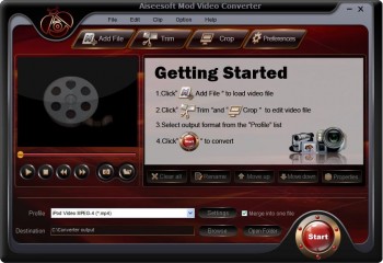 скриншот Aiseesoft Mod Video Converter