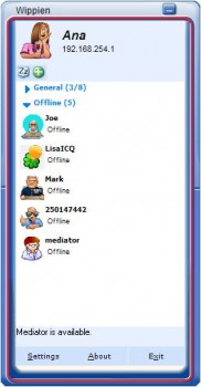 скриншот Wippien