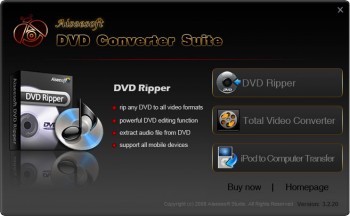 скриншот Aiseesoft DVD Converter Suite