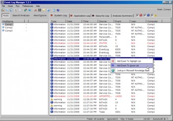 скриншот Event Log Manager