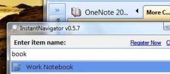 скриншот InstantNavigator for OneNote