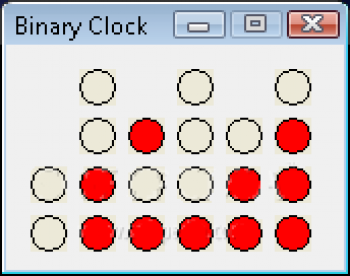 скриншот BinaryDeskClock