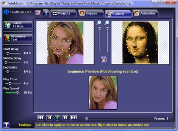 скриншот Free FotoMorph