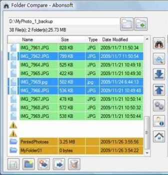 скриншот Abonsoft Folder Compare