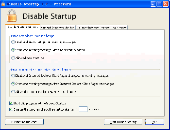 скриншот Disable Startup