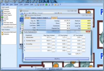 скриншот PayWindow 2010 Payroll System