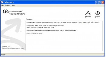 скриншот PixRecovery