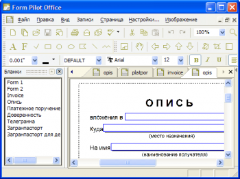 скриншот Form Pilot Office