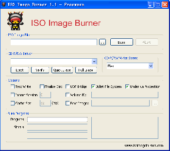 скриншот ISO Image Burner