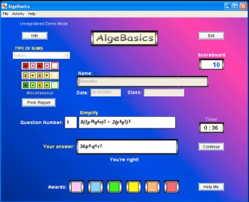 скриншот AlgeBasics