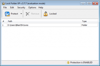 скриншот Lock Folder XP