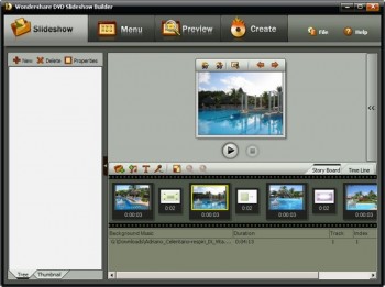 скриншот Wondershare DVD Slideshow Builder