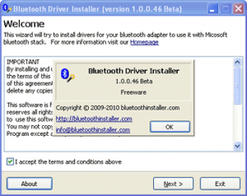 скриншот Bluetooth Driver Installer