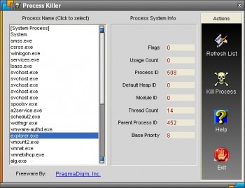скриншот ProcessKiller