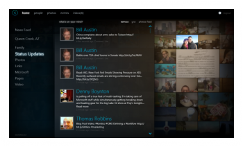 скриншот Silverlight client for facebook