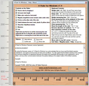 скриншот A Ruler for Windows