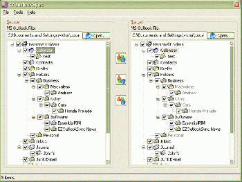 скриншот EZOutlookSync