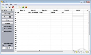скриншот Label Creator