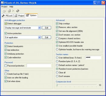 скриншот PELock