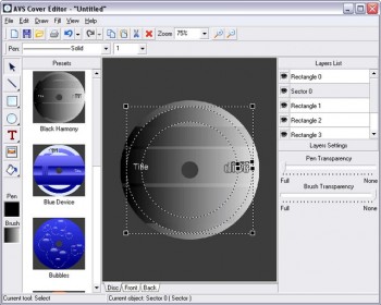 скриншот AVS Cover Editor