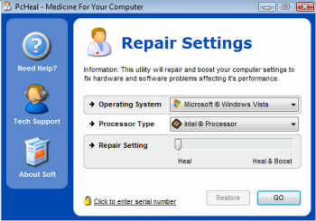 скриншот PCHeal