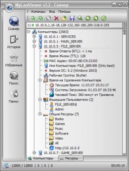 скриншот MyLanViewer