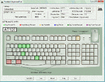 скриншот PassMark KeyboardTest 