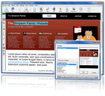 скриншот Visual Site Designer