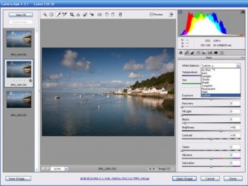скриншот Adobe Camera Raw