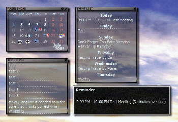 скриншот Rainlendar Lite