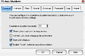 скриншот PC Auto Shutdown