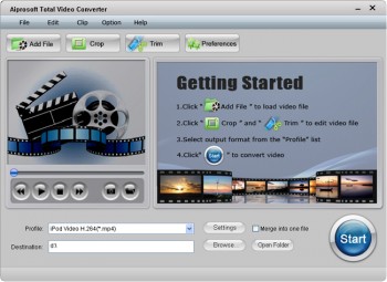 скриншот Aiprosoft Total Video Converter