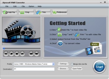 скриншот Aiprosoft WMV Converter