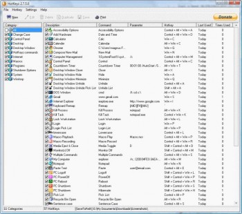 скриншот HotKeyz