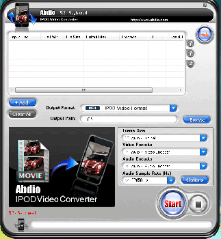 скриншот Abdio IPOD Video Converter