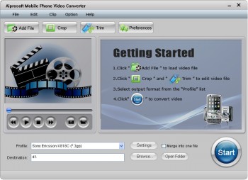 скриншот Aiprosoft MOV Video Converter