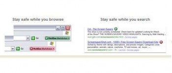 скриншот McAfee SiteAdvisor
