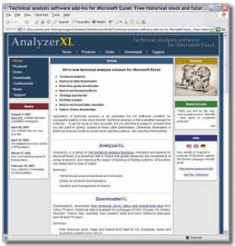 скриншот AnalyzerXL