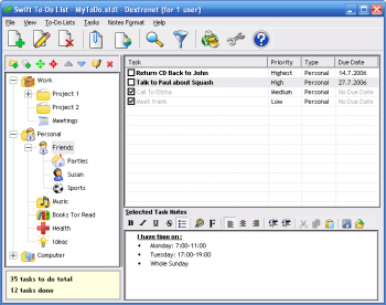скриншот Swift To-Do List Profesional