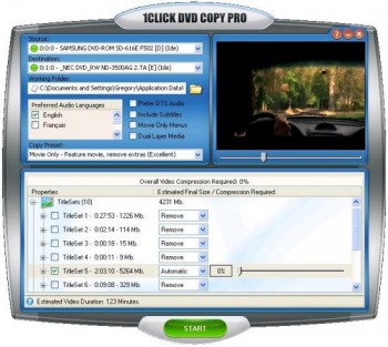 скриншот 1Click DVD Copy PRO