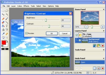 скриншот PixBuilder Studio