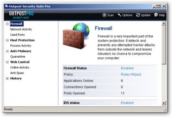 скриншот Agnitum Outpost Security Suite Pro