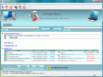 скриншот Allway Sync