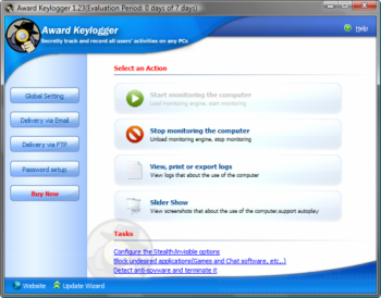 скриншот Award Keylogger
