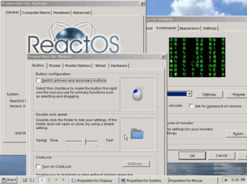 скриншот ReactOS